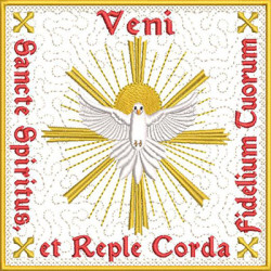 Diseño Para Bordado Juego De Altar Divino Escrito En Latín 573