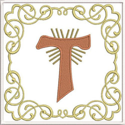 Diseño Para Bordado Juego De Altar Tau 581