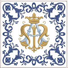 Matriz De Bordado Conjunto De Alfaias Mariae 594..