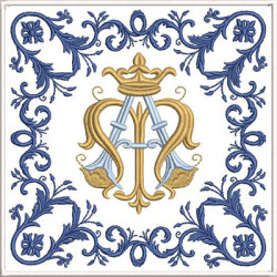 Matriz De Bordado Conjunto De Alfaias Mariae 594