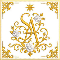 Embroidery Design Altar Saint Anne 595