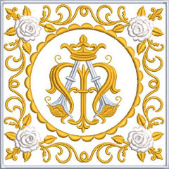 Matriz De Bordado Conjunto De Alfaias Mariae 597..