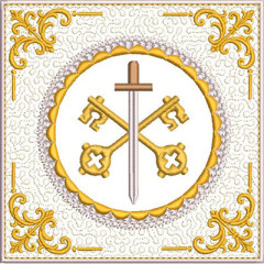Diseño Para Bordado Juego De Altar Medalla De Los Sant..