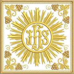 Diseño Para Bordado Juego De Altar Hostia Consagrada 6..