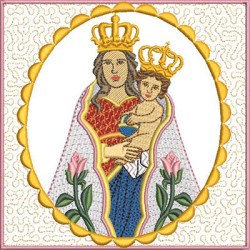 Diseño Para Bordado Juego De Altar Nuestra Señora De Nazaret 606