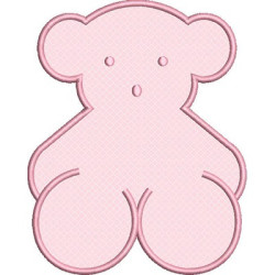 Embroidery Design Applied Bear 16 Cm
