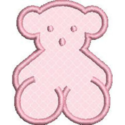 Embroidery Design Applied Bear 6 Cm