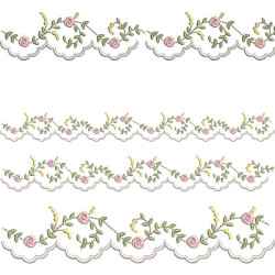 BORDER FOR CUTTING WITH FLOWERS AND FINISHING 2