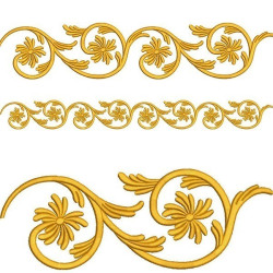 Embroidery Design Set For Religious Border In Different Sizes