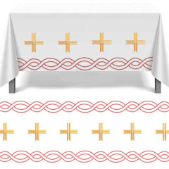 Diseño Para Bordado Conjunto Cuerda Y Crucec Continua..