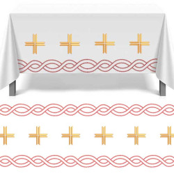 Embroidery Design Cross Bar And Continuous Rope