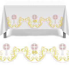 Diseño Para Bordado Conjunto Border Continuo Cruz Simp..