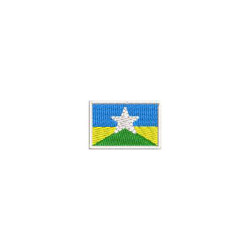 Matriz De Bordado Bandeira Rondônia 3 Cm