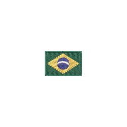 Matriz De Bordado Bandeira Rio De Janeiro 4 Cm