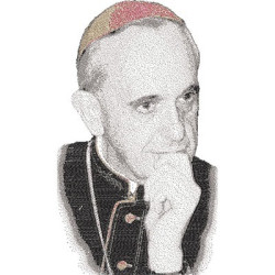 POPE FRANCIS EMBROIDERED PHOTO