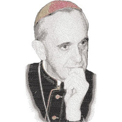 PAPA FRANCISCO FOTO BORDADA