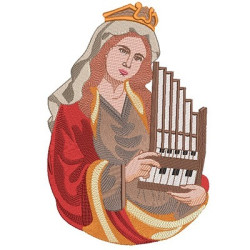 Embroidery Design Saint Cecilia 2