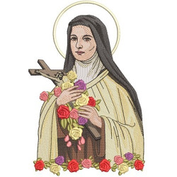 Embroidery Design Saint Little Therese Of Lissieux 30 Cm