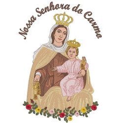 Embroidery Design Our Lady Of Carmo 47 Cm