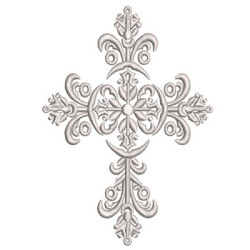 Embroidery Design Decorated Cross 146