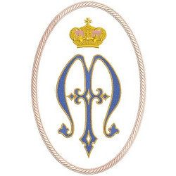 Embroidery Design Marian Medal 31