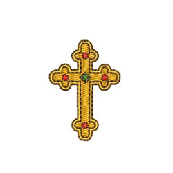 Embroidery Design Decorated Cross 148
