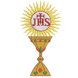 Embroidery Design Chalice Jhs 10 Cm