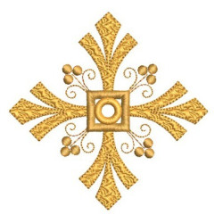 Embroidery Design Decorated Cross 150