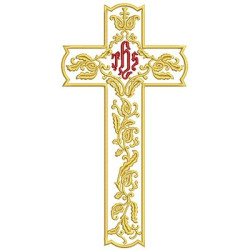 Embroidery Design Decorated Cross 20 Cm