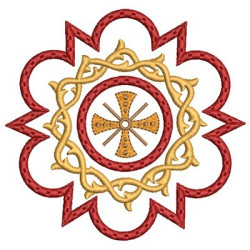 Diseño Para Bordado Marco Corona De Espinas