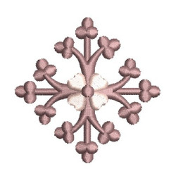 Diseño Para Bordado Cruz Decorada 154