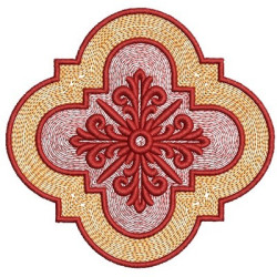 Embroidery Design Frame Adorned With Cross 2