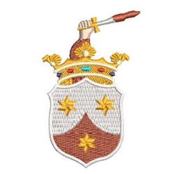 Matriz De Bordado Escudo Carmelitas 7 Cm