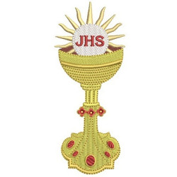 Embroidery Design Globet With Consecrated Host 2