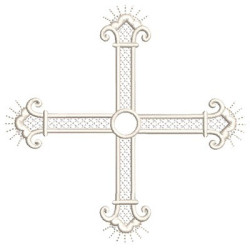 Embroidery Design Decorated Cross 158