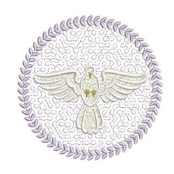 Embroidery Design Divine In Frame