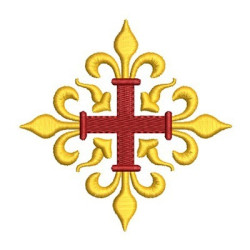 Embroidery Design Decorated Cross 161
