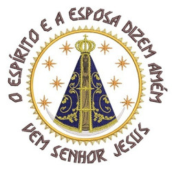 Embroidery Design Medal Our Lady Appeared 1 Pt