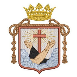 Embroidery Design Franciscan Hug Shell 3