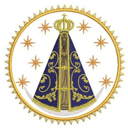 Matriz De Bordado Medalha Nossa Senhora Aparecida 3