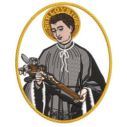 Embroidery Design Saint Luiz Gonzaga Medal