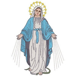 Embroidery Design Our Lady Of Graces 18cm