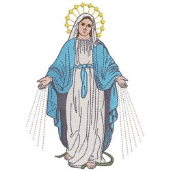 Diseño Para Bordado Nuestra Señora De Gracias 18cm