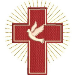 Embroidery Design Cross With Divine