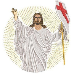 Matriz De Bordado Jesus Ressuscitado 14 Cm