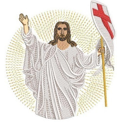 Embroidery Design Risen Jesus 14 Cm