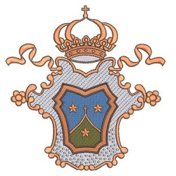 Matriz De Bordado Escudo Carmelitas 18 Cm