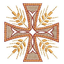 Embroidery Design Decorated Cross 139