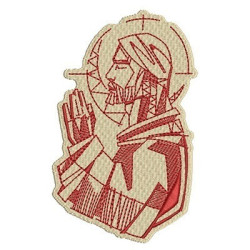 Embroidery Design Jesus In Prayer 14 Cm