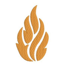 Embroidery Design Flame 1